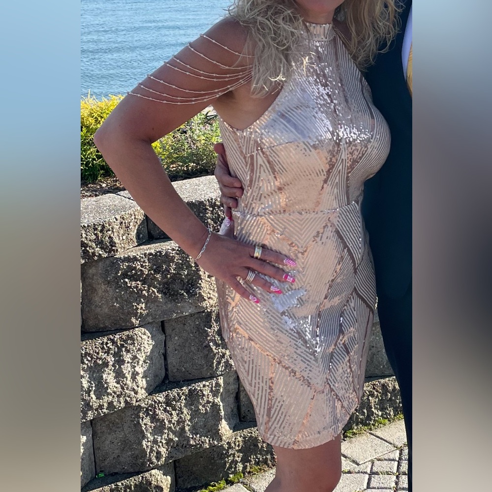 Short Sequin Party Dress